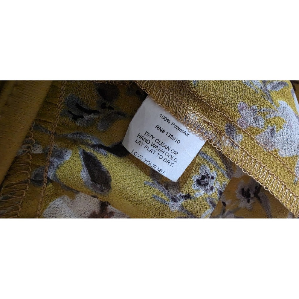 NEW SHOW ME YOUR MUMU ADDY TIE DRESS FLIRTIN FLORAL Yellow Boho‎ Festival Sun M - Picture 10 of 10